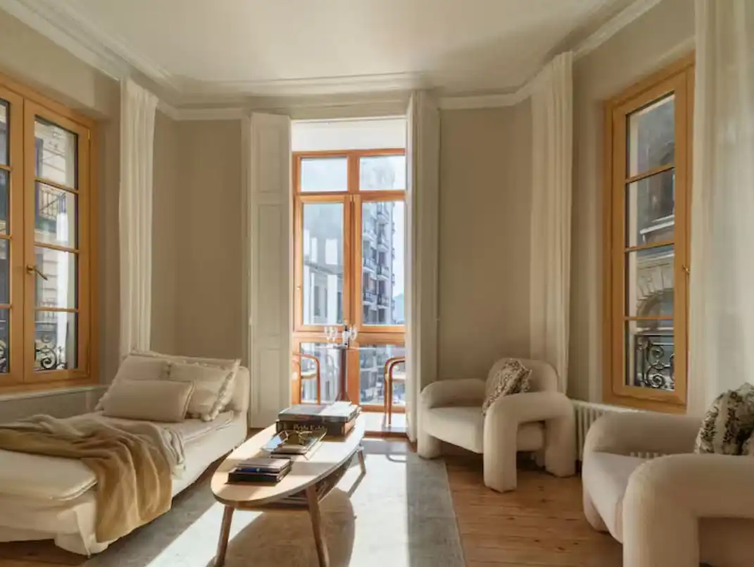 Living room of Apartments for rent in Bilbao   with Air Conditioner, Heating and Parquet flooring