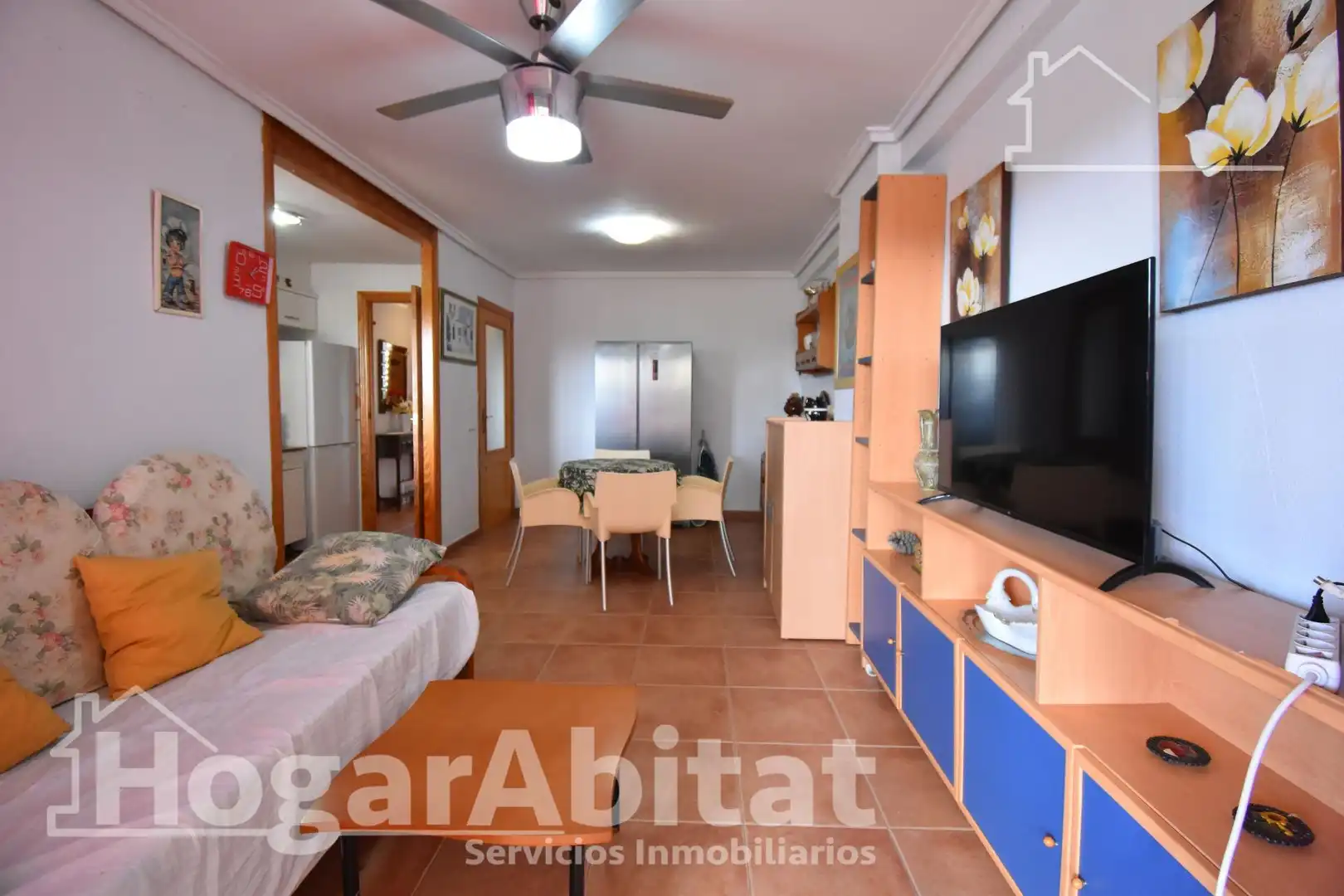 Sala d'estar de Pis en venda en Tavernes de la Valldigna amb Terrassa, Traster i Balcó