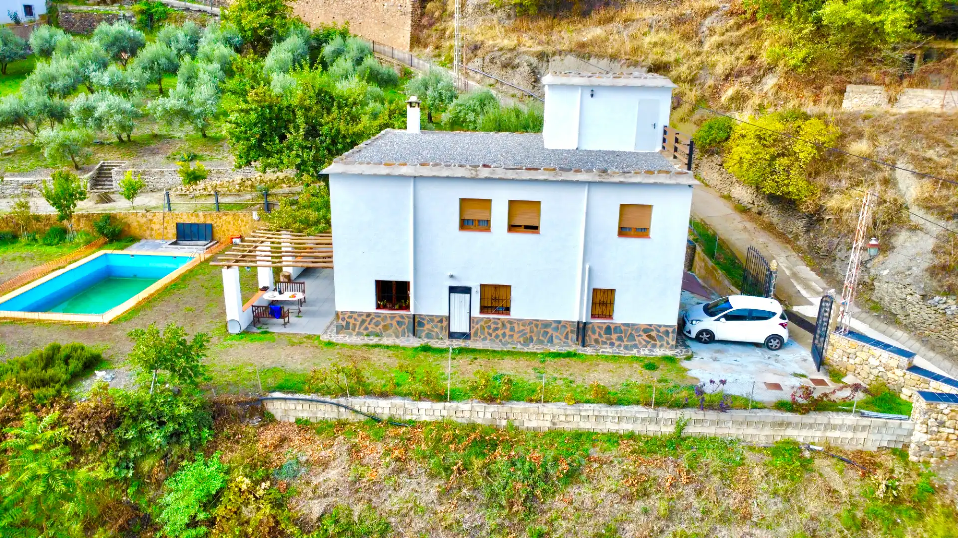 Vista exterior de Casa o chalet en venta en Bérchules con Calefacción, Jardín privado y Terraza