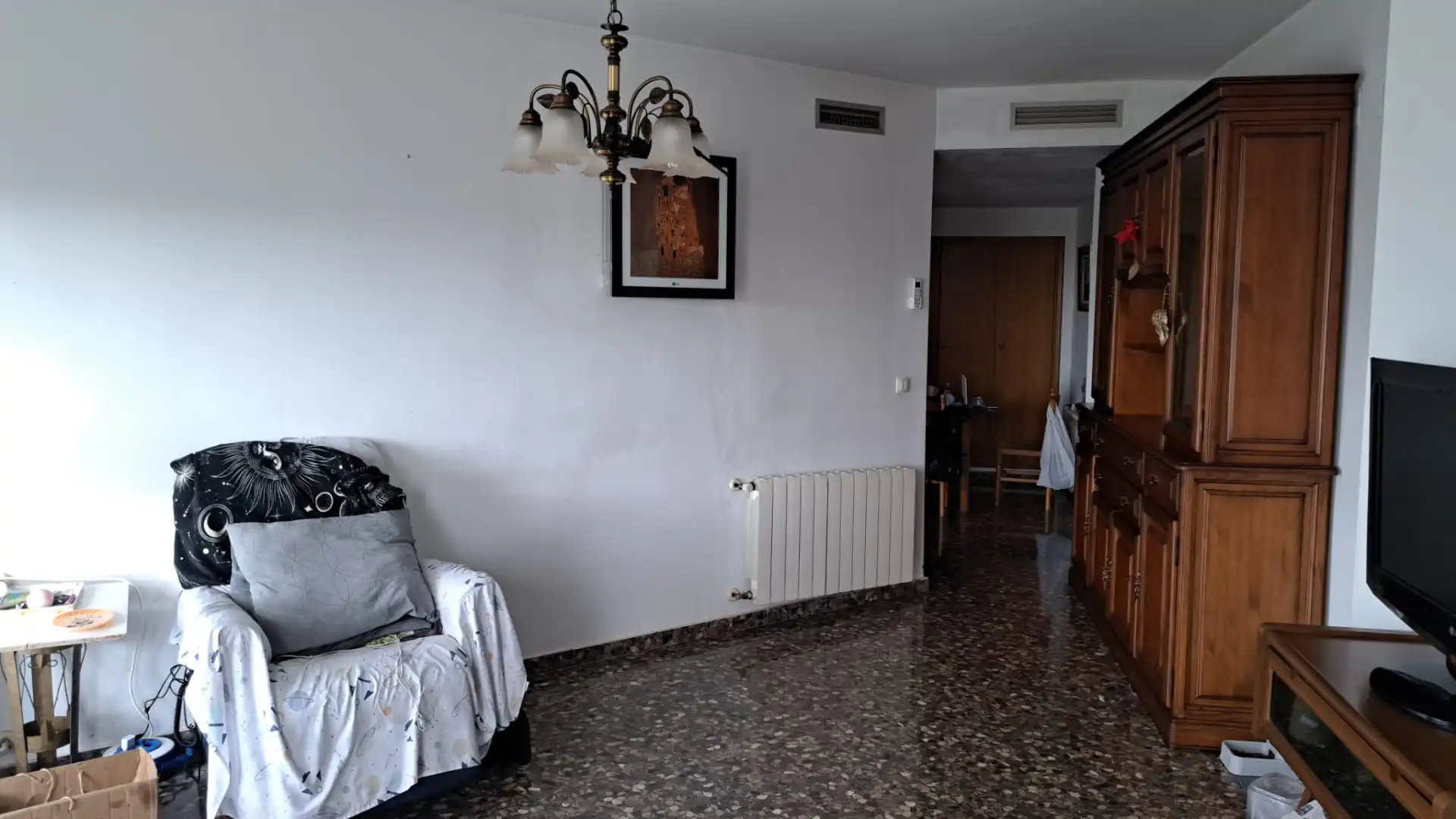 Sala d'estar de Pis en venda en Vinalesa amb Aire condicionat, Moblat i Forn