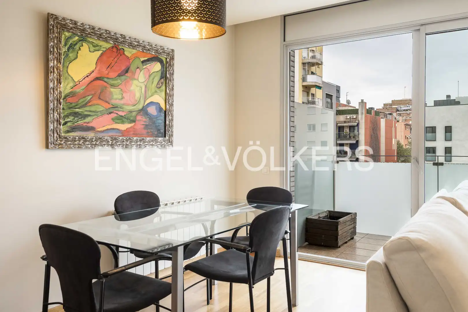 Terraza de Piso de alquiler en Barcelona con Aire acondicionado, Calefacción y Parquet