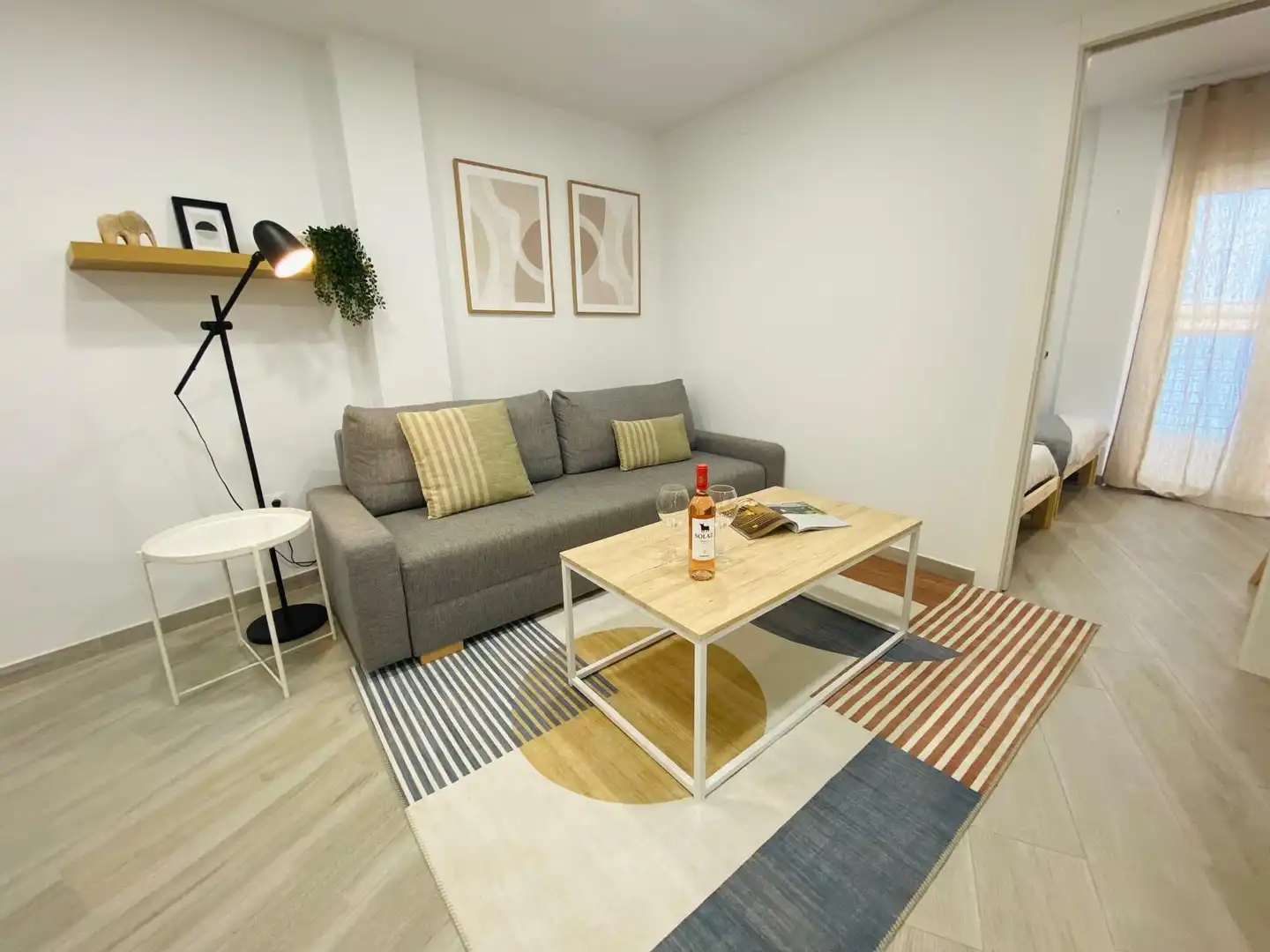 Sala de estar de Piso de alquiler en Málaga con Aire acondicionado, Calefacción y Amueblado