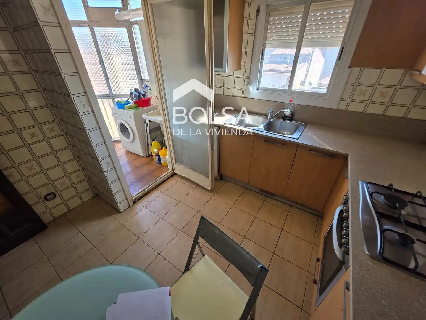 Kitchen of Flat for sale in Manresa  with Heating, Terrace and Storage room