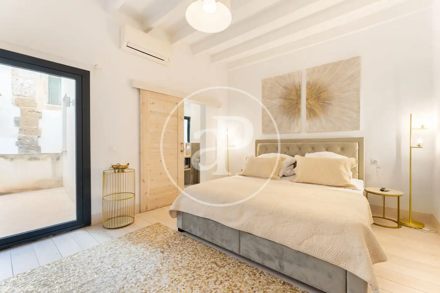 Schlafzimmer von Haus oder Chalet zum Verkauf in  Palma de Mallorca mit Klimaanlage, Heizung und Terrasse
