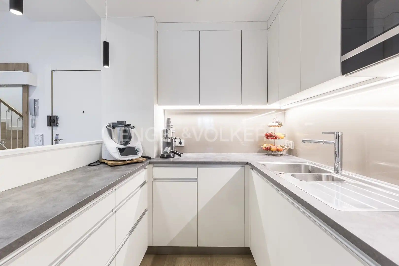 Cocina de Ático de alquiler en Eixample