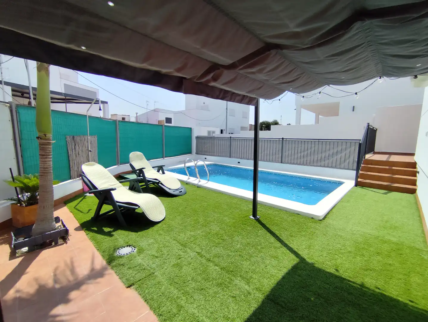 Piscina de Casa o chalet de alquiler en Sanlúcar de Barrameda con Terraza, Piscina y Amueblado
