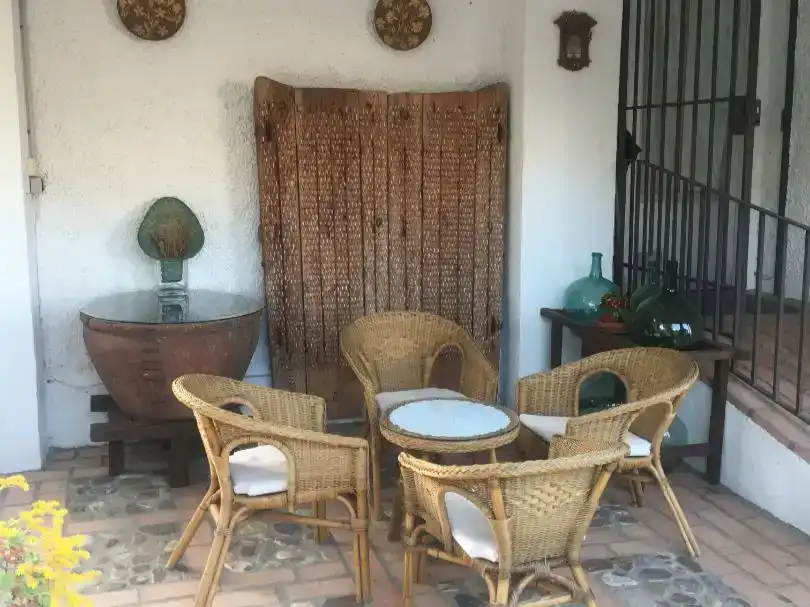 Terrasse von Wohnung zum Verkauf in Cobisa mit Klimaanlage, Privatgarten und Parkett