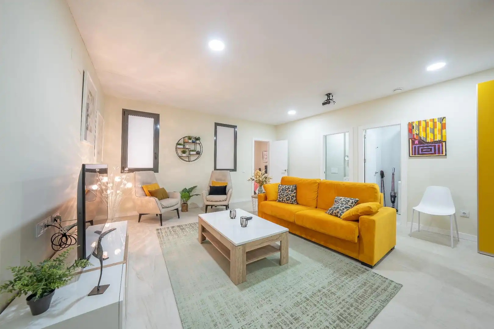 Sala d'estar de Dúplex en venda en Finestrat amb Aire condicionat, Calefacció i Jardí privat