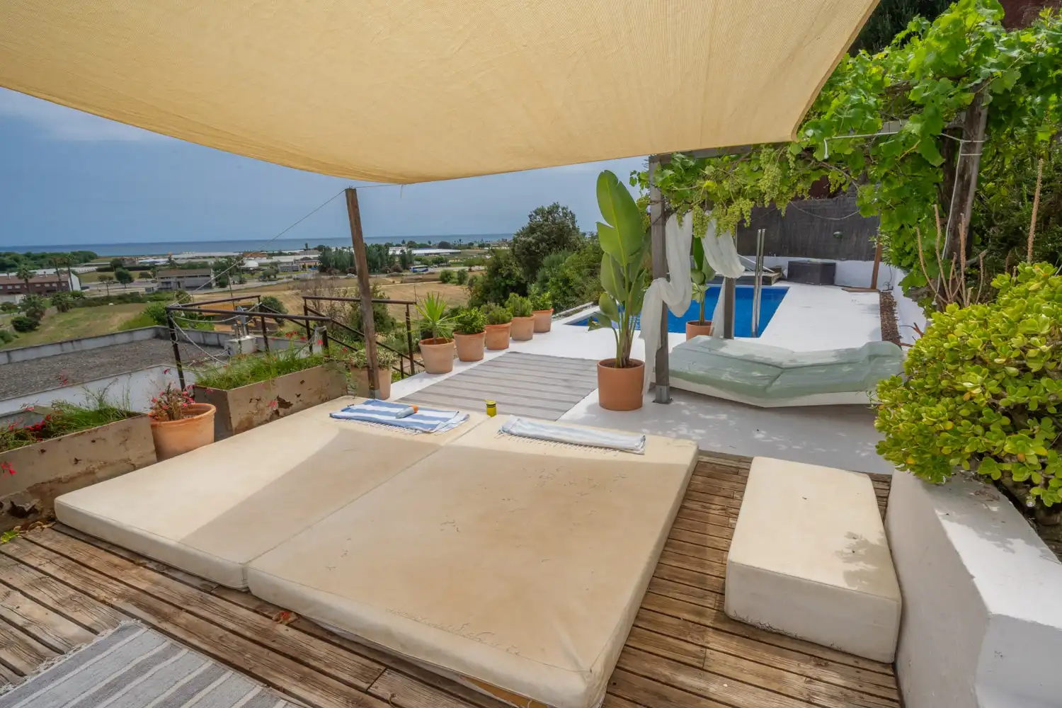 Terraza de Casa o chalet en venta en Santa Susanna con Aire acondicionado, Calefacción y Jardín privado