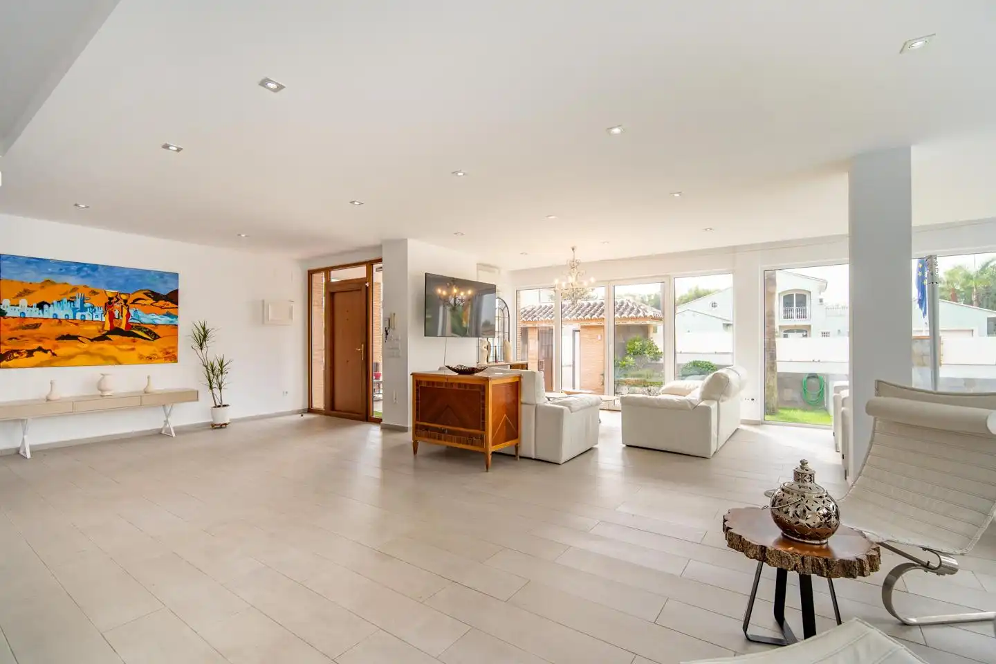 Wohnzimmer von Haus oder Chalet zum Verkauf in Bétera mit Klimaanlage, Heizung und Privatgarten