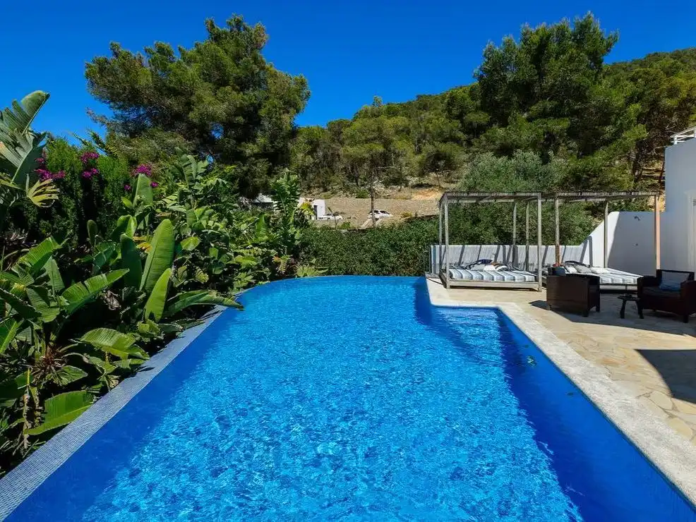 Piscina de Casa o chalet de alquiler en Santa Eulària des Riu con Jardín privado, Parquet y Terraza