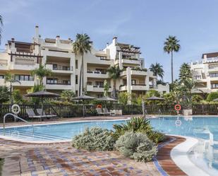 Exterior view of Apartment for sale in Estepona  with Air Conditioner, Private garden and Parquet flooring
