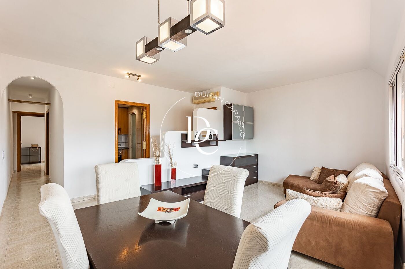 Sala d'estar de Àtic en venda en  Barcelona Capital amb Aire condicionat i Moblat