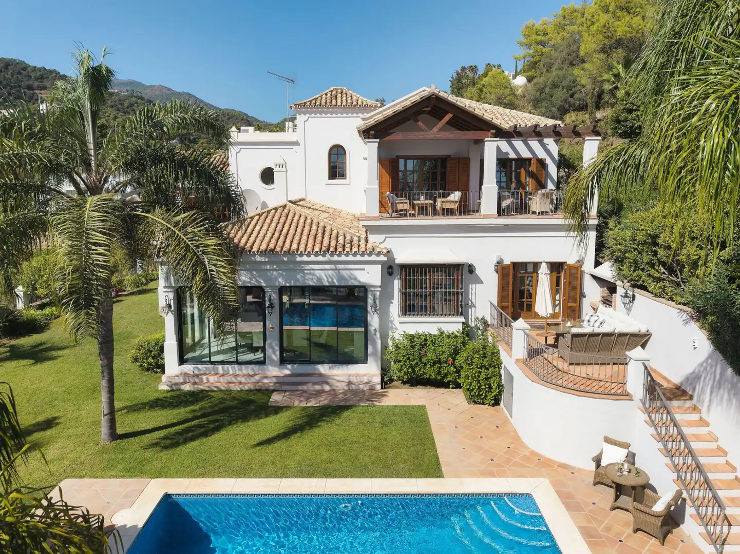 Garden of Houses for sale in Benahavís  with Air Conditioner, Private garden and Swimming Pool