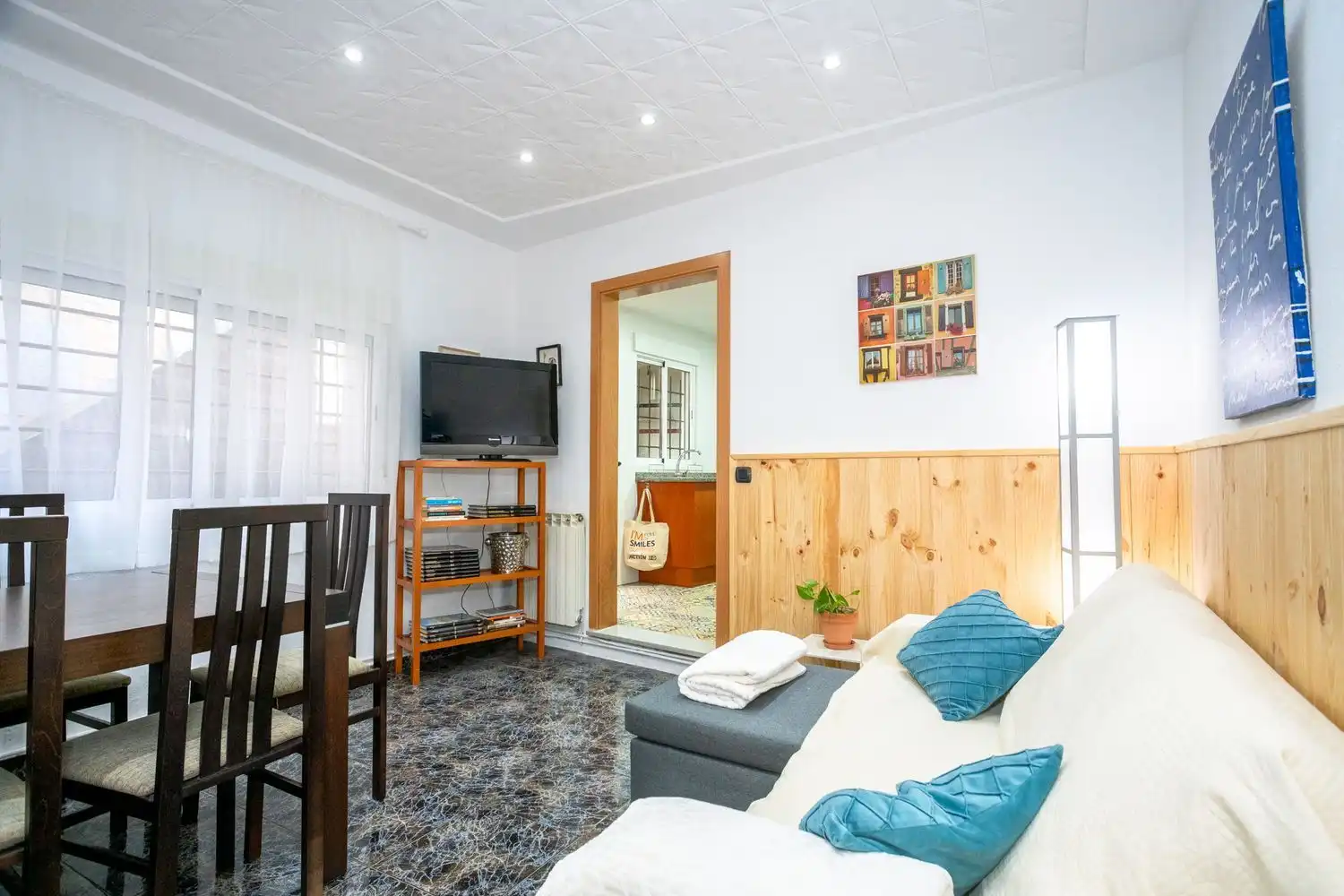 Sala de estar de Piso de alquiler en Girona con Calefacción, Terraza y Trastero
