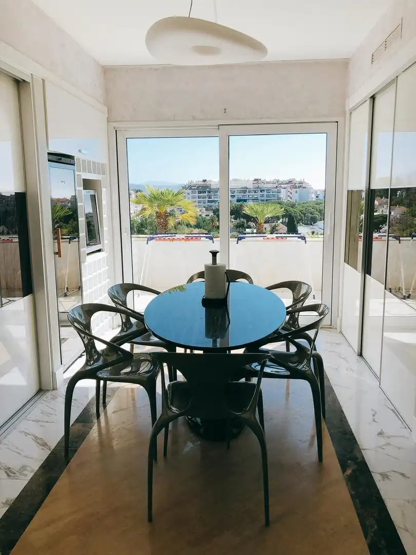 Dining room of Duplexes for rent in Marbella  with Air Conditioner, Terrace and Swimming Pool