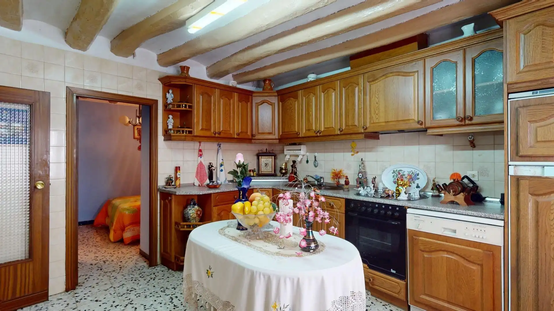 Cocina de Finca rústica en venta en Lumpiaque con Calefacción, Terraza y Amueblado