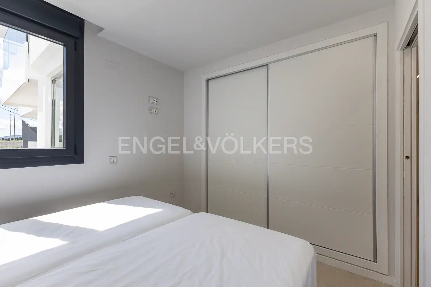 Schlafzimmer von Wohnung zur Miete in Dénia mit Klimaanlage, Heizung und Privatgarten