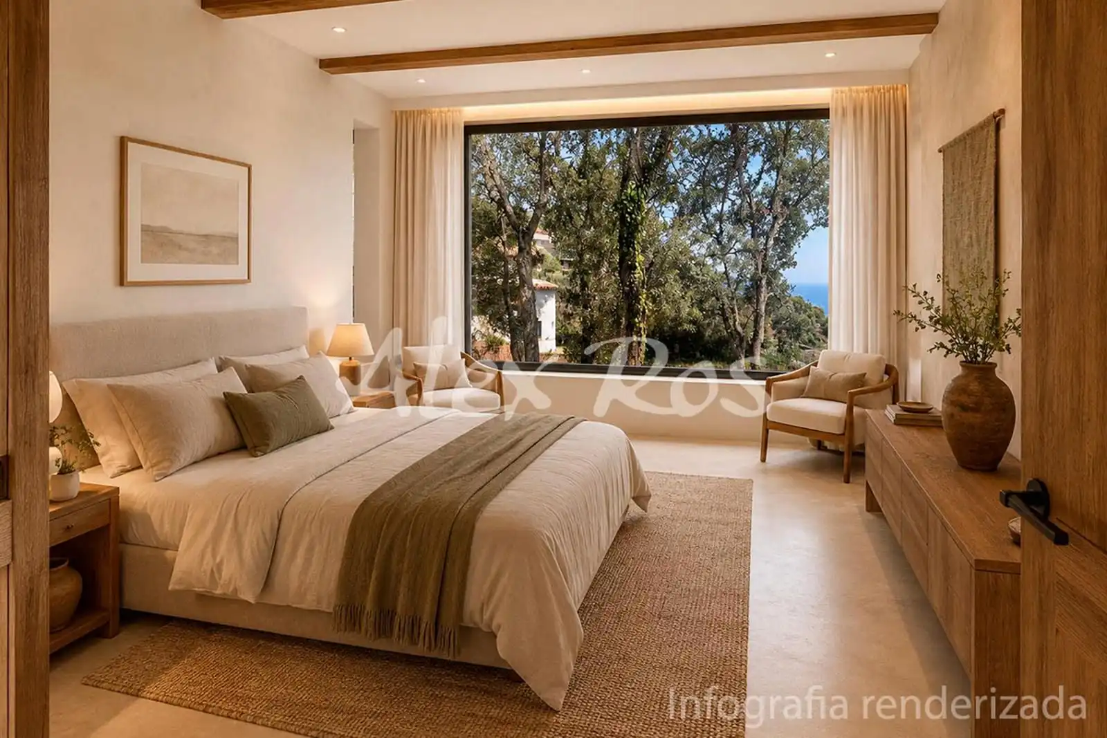 Bedroom of Houses for sale in Begur  with Heating, Private garden and Terrace