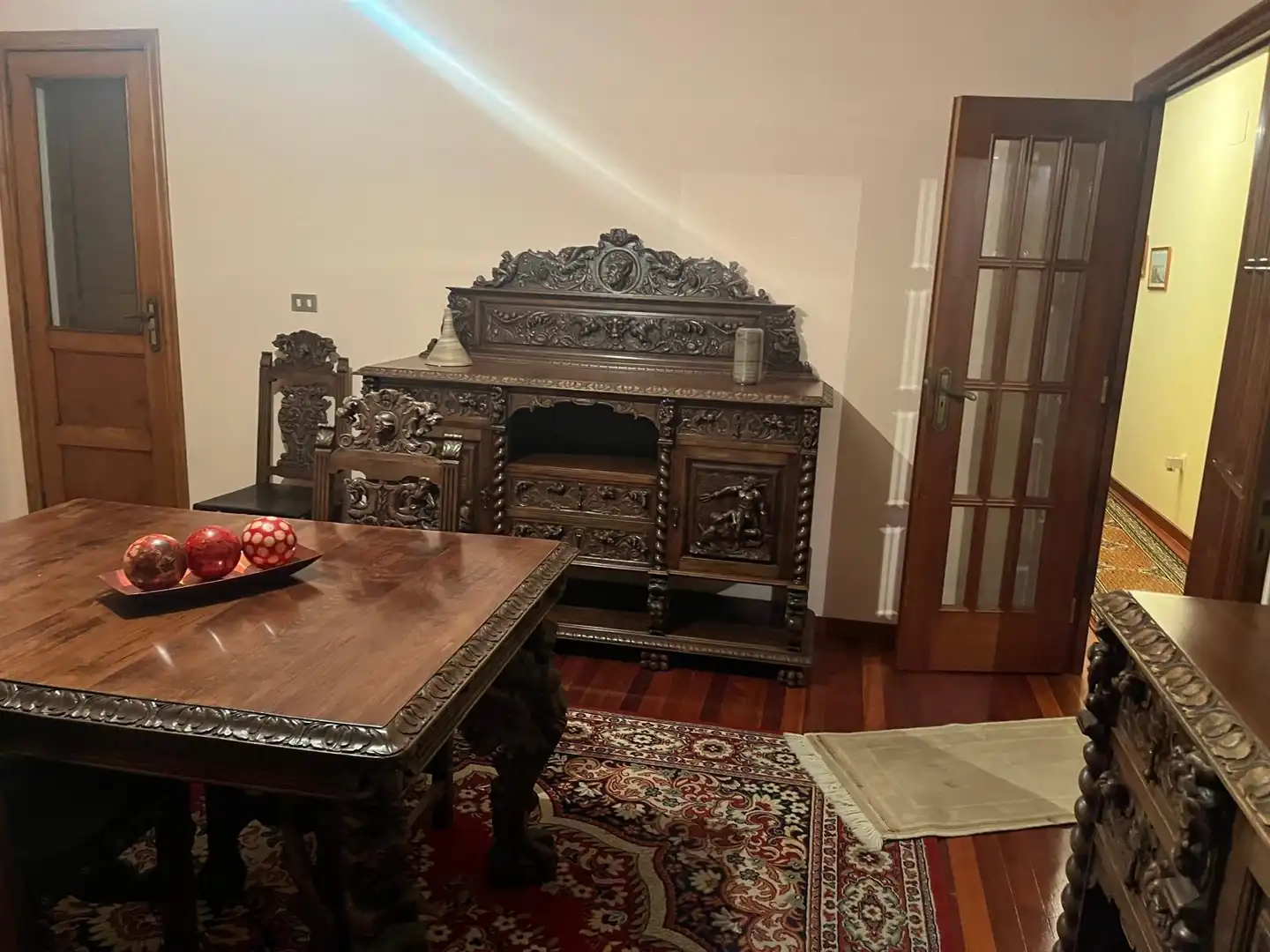 Comedor de Casa o chalet en venta en Crecente con Jardín privado, Terraza y Piscina