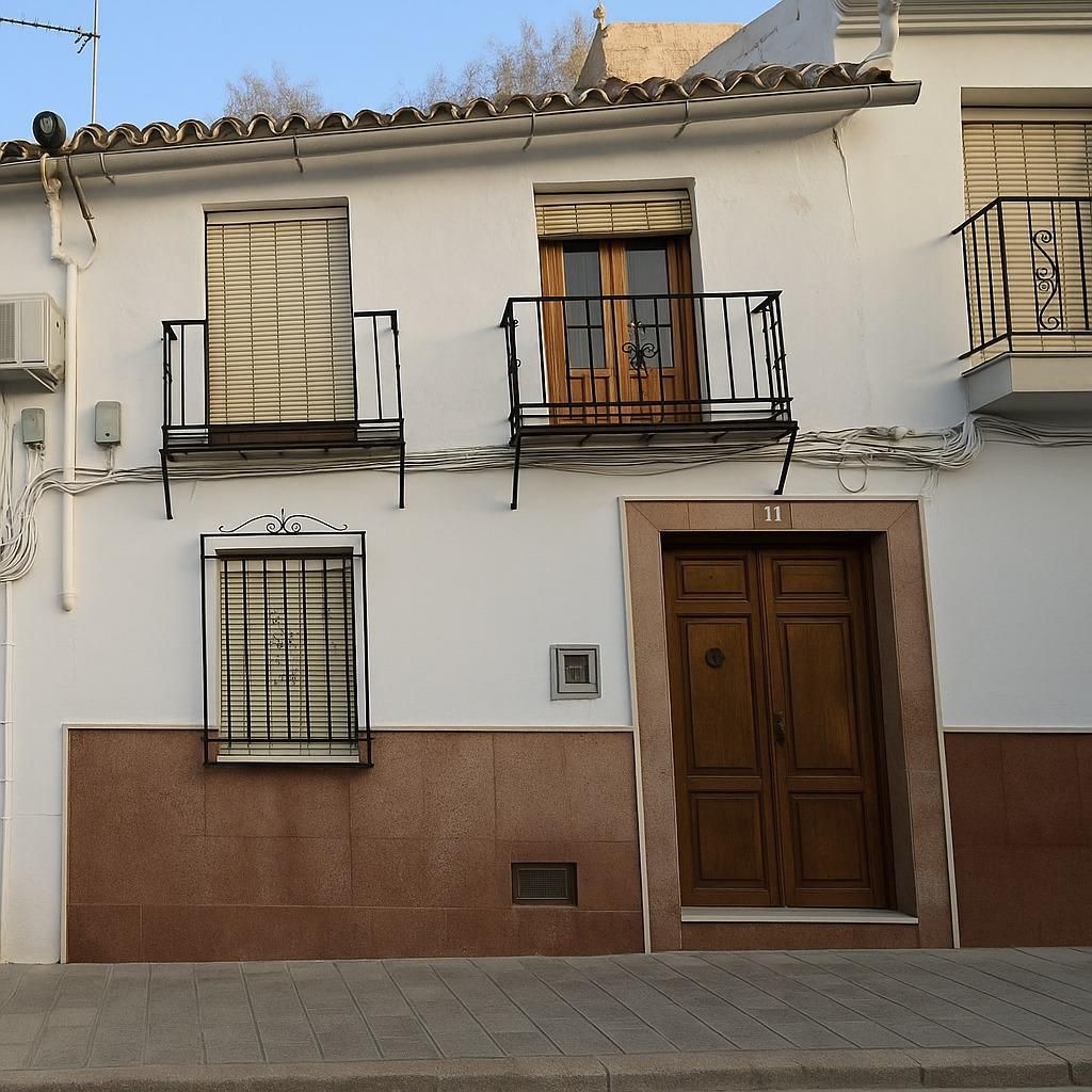 Exterior view of Single-family semi-detached for sale in Málaga Capital  with Private garden, Terrace and Balcony