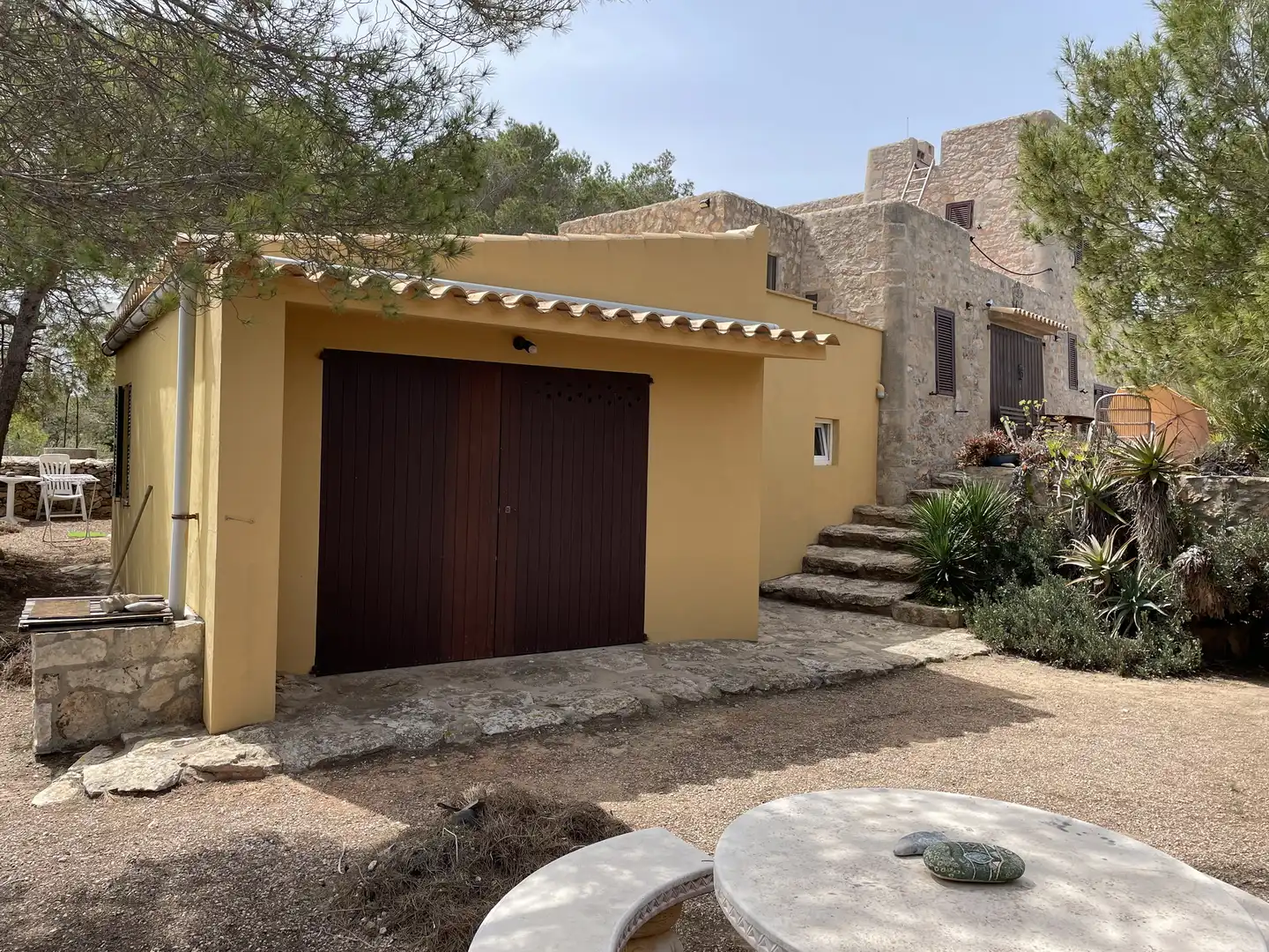 Vista exterior de Casa o xalet en venda en Formentera amb Jardí privat, Terrassa i Piscina