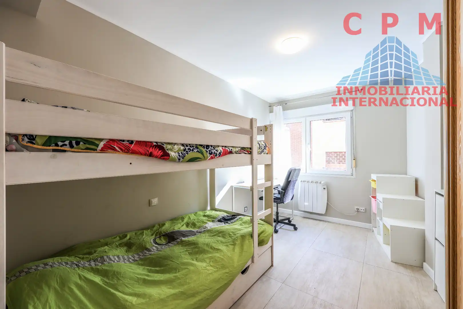 Schlafzimmer von Wohnung zur Miete in Madrid mit Klimaanlage, Heizung und Parkett