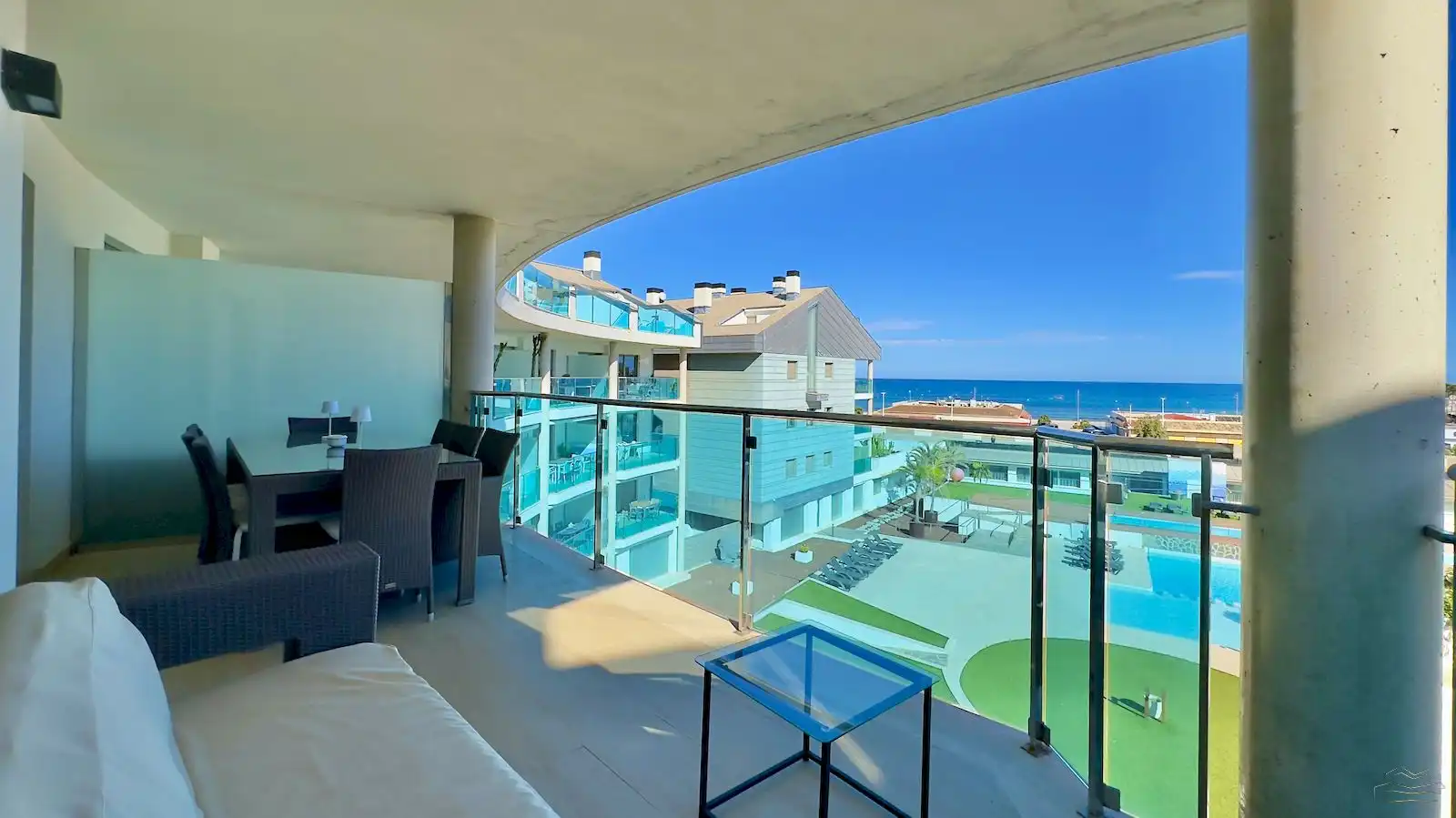 Terrassa de Apartament en venda en Jávea / Xàbia amb Aire condicionat, Calefacció i Jardí privat