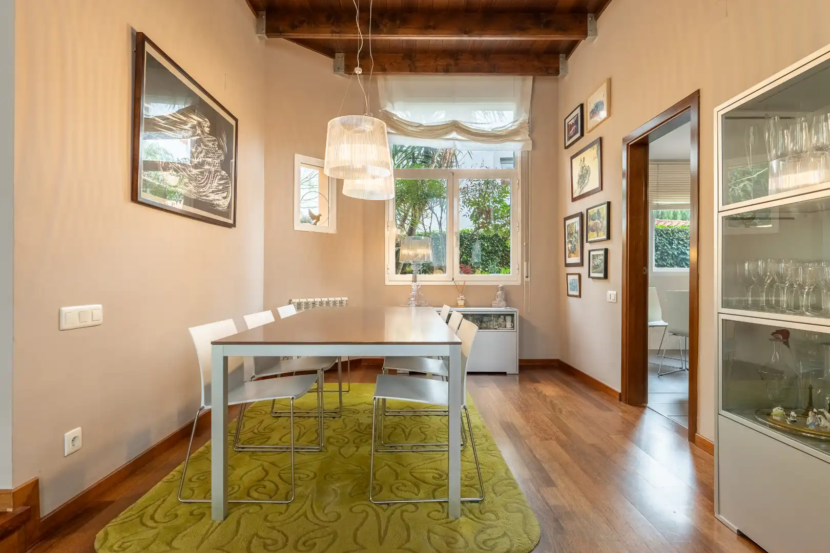 Esszimmer von Haus oder Chalet zum Verkauf in Reus mit Privatgarten, Parkett und Schwimmbad