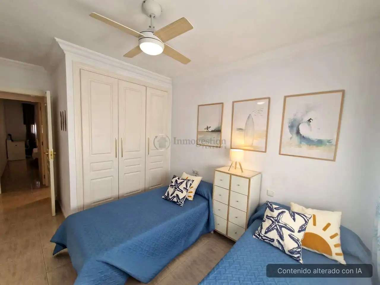 Bedroom of Flat for rent in Arico  with Furnished, Internet and Community pool