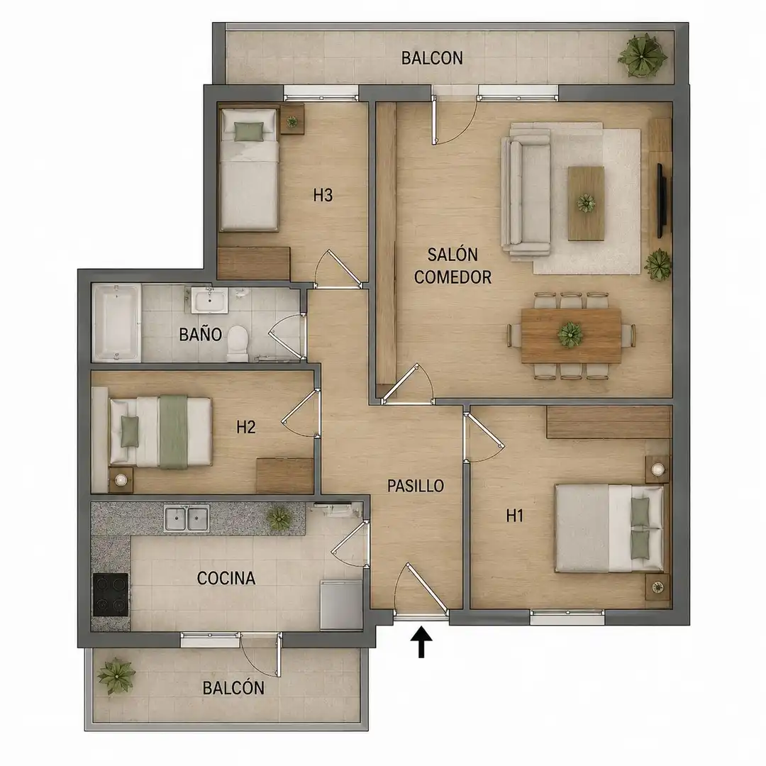 Flat for sale in Figueres  with Storage room and Balcony