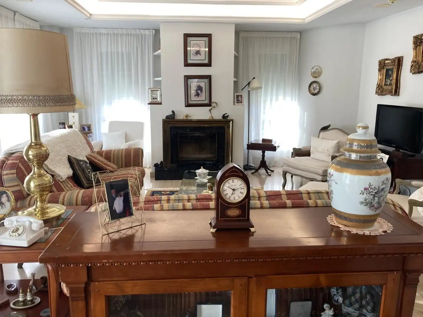Sala de estar de Casa o chalet en venta en Valdefresno con Calefacción, Jardín privado y Terraza