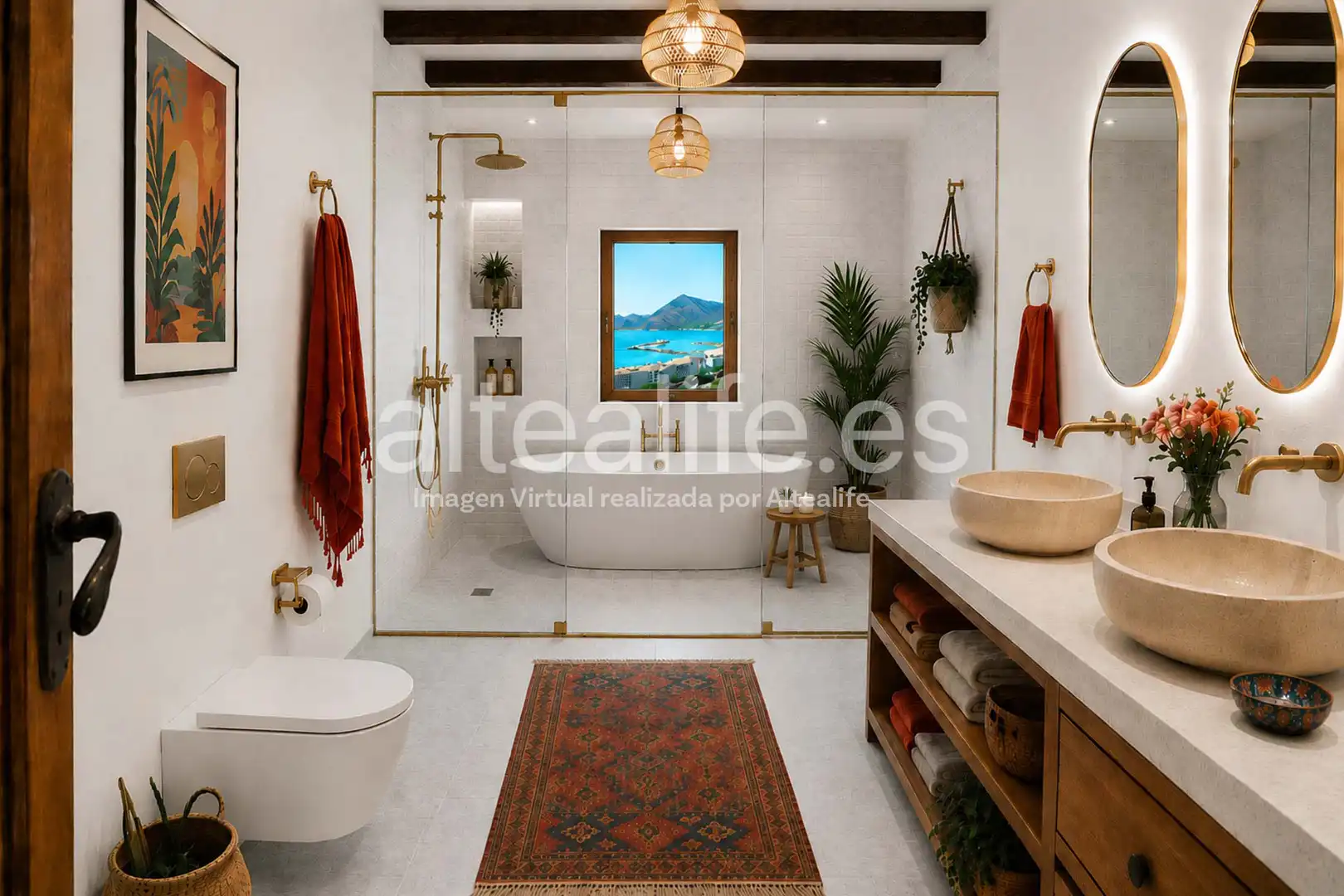 Baño de Casa adosada en venta en Altea con Terraza y Trastero