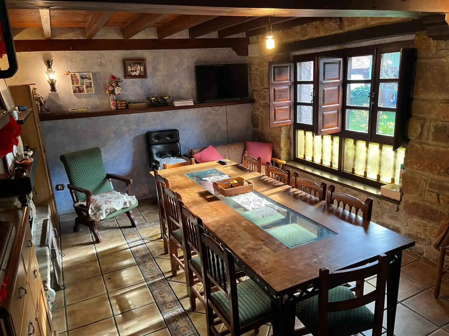 Comedor de Casa o chalet en venta en Cieza (Cantabria) con Jardín privado, Parquet y Balcón