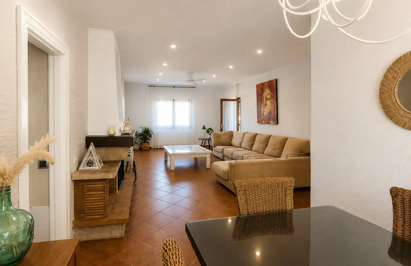 Living room of Houses for sale in Sils  with Heating, Private garden and Terrace