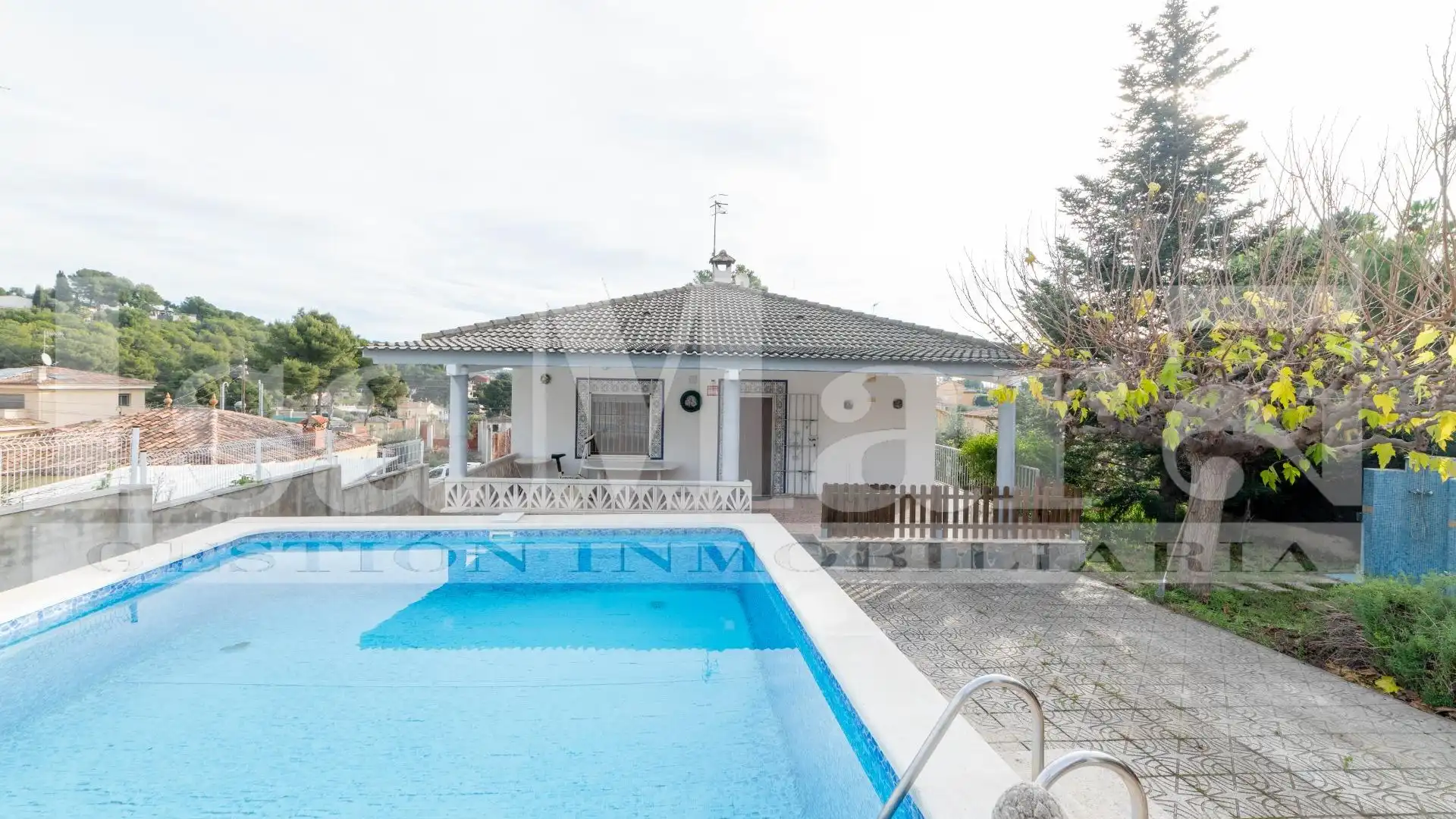 Vista exterior de Casa o chalet en venta en Bellvei con Jardín privado, Terraza y Piscina