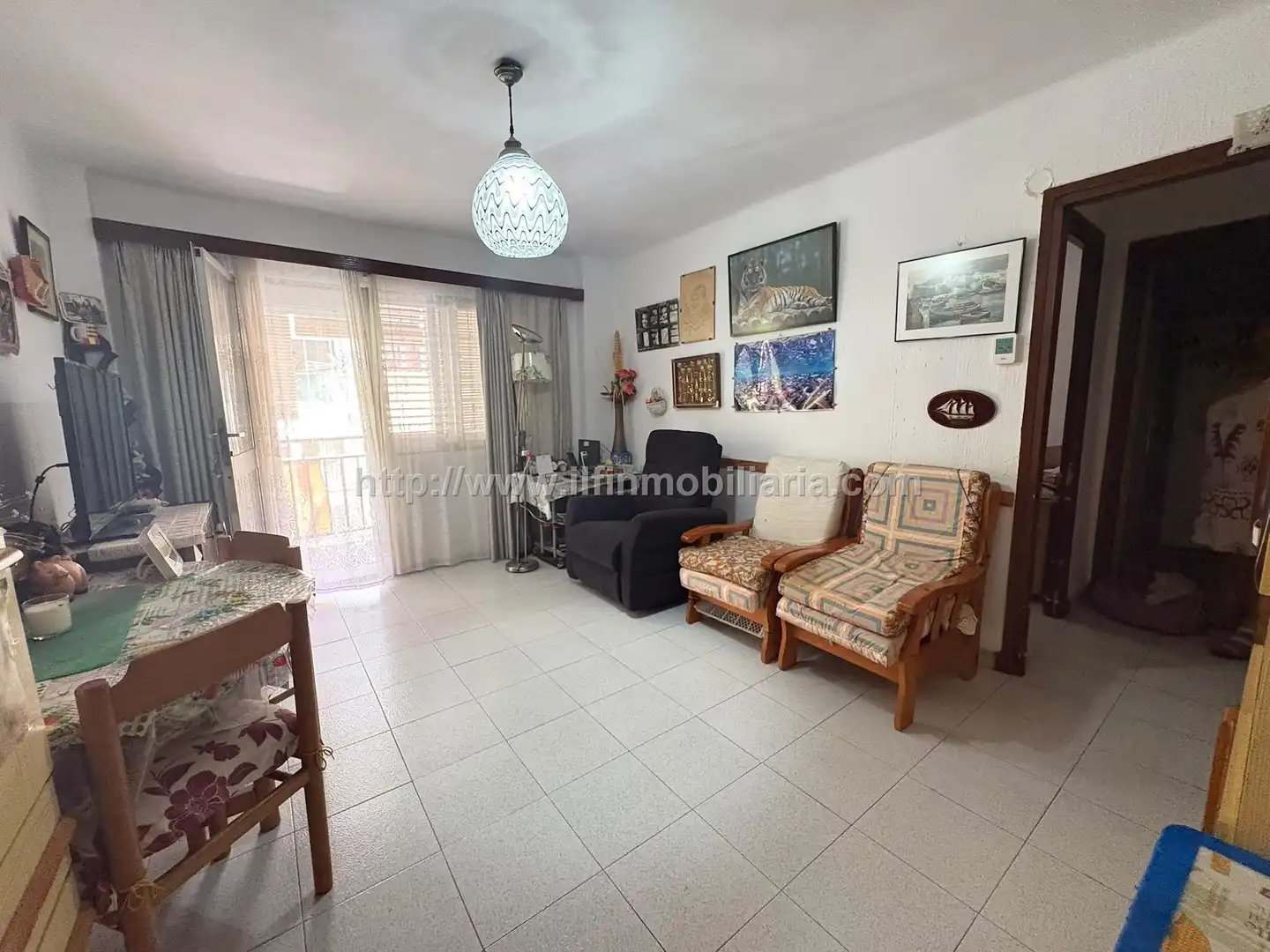 Sala de estar de Piso en venta en  Palma de Mallorca con Terraza, TV y Balcón