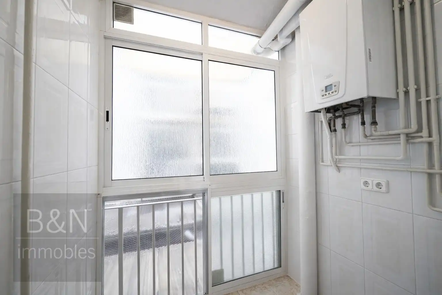 Balcony of Flat for sale in Terrassa  with Heating