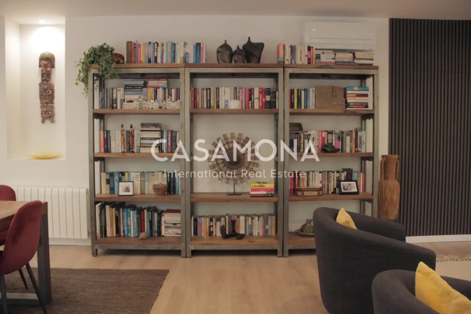 Wohnzimmer von Wohnungen zur Miete in Barcelona mit Klimaanlage, Heizung und Terrasse