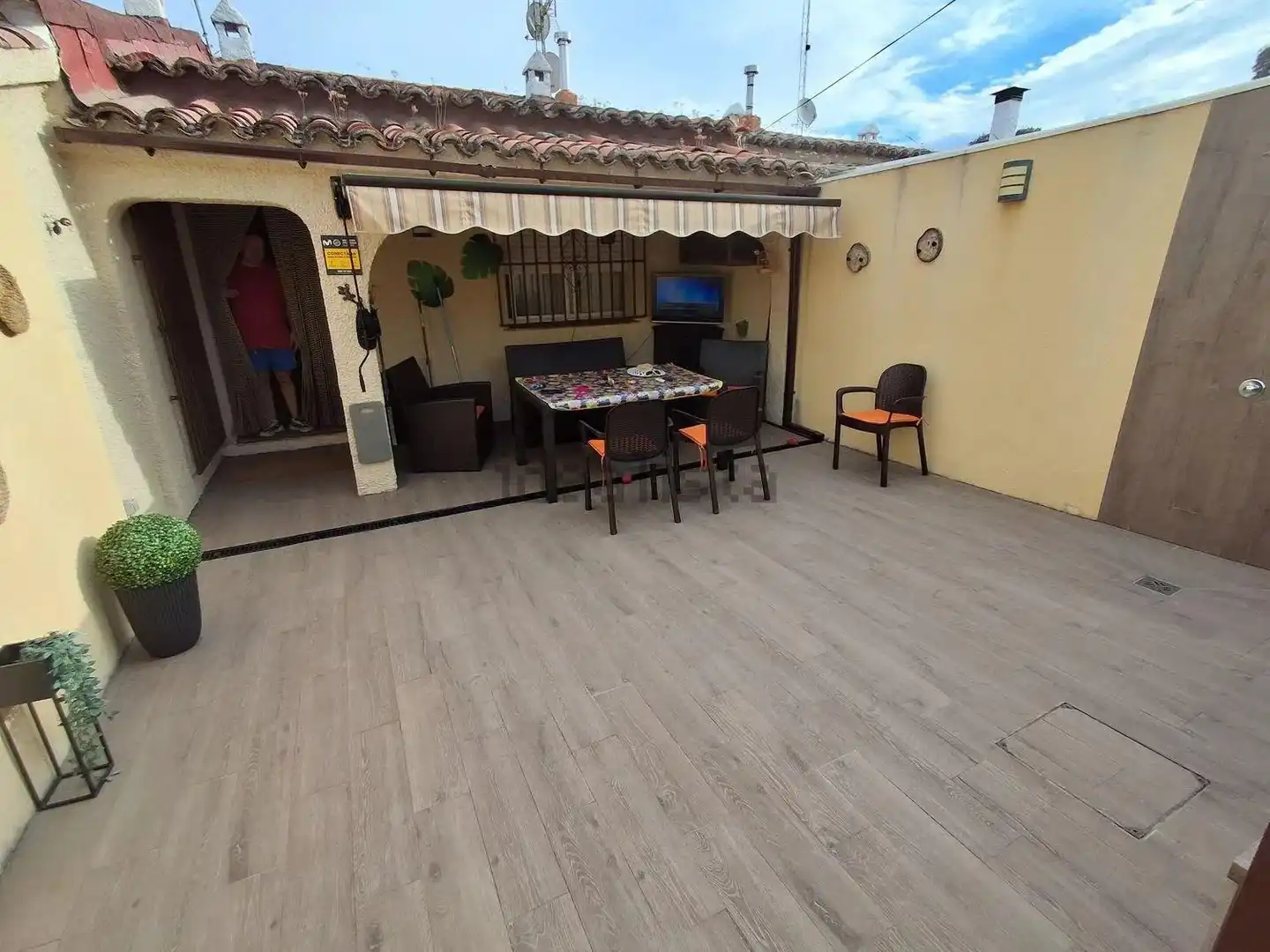 Terrace of Detached homes for sale in San Román de los Montes  with Air Conditioner, Private garden and Terrace
