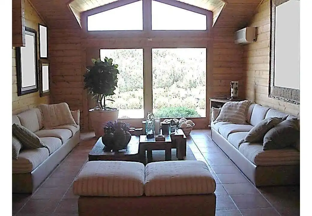 Wohnzimmer von Haus oder Chalet zum Verkauf in Vallromanes mit Klimaanlage, Heizung und Privatgarten