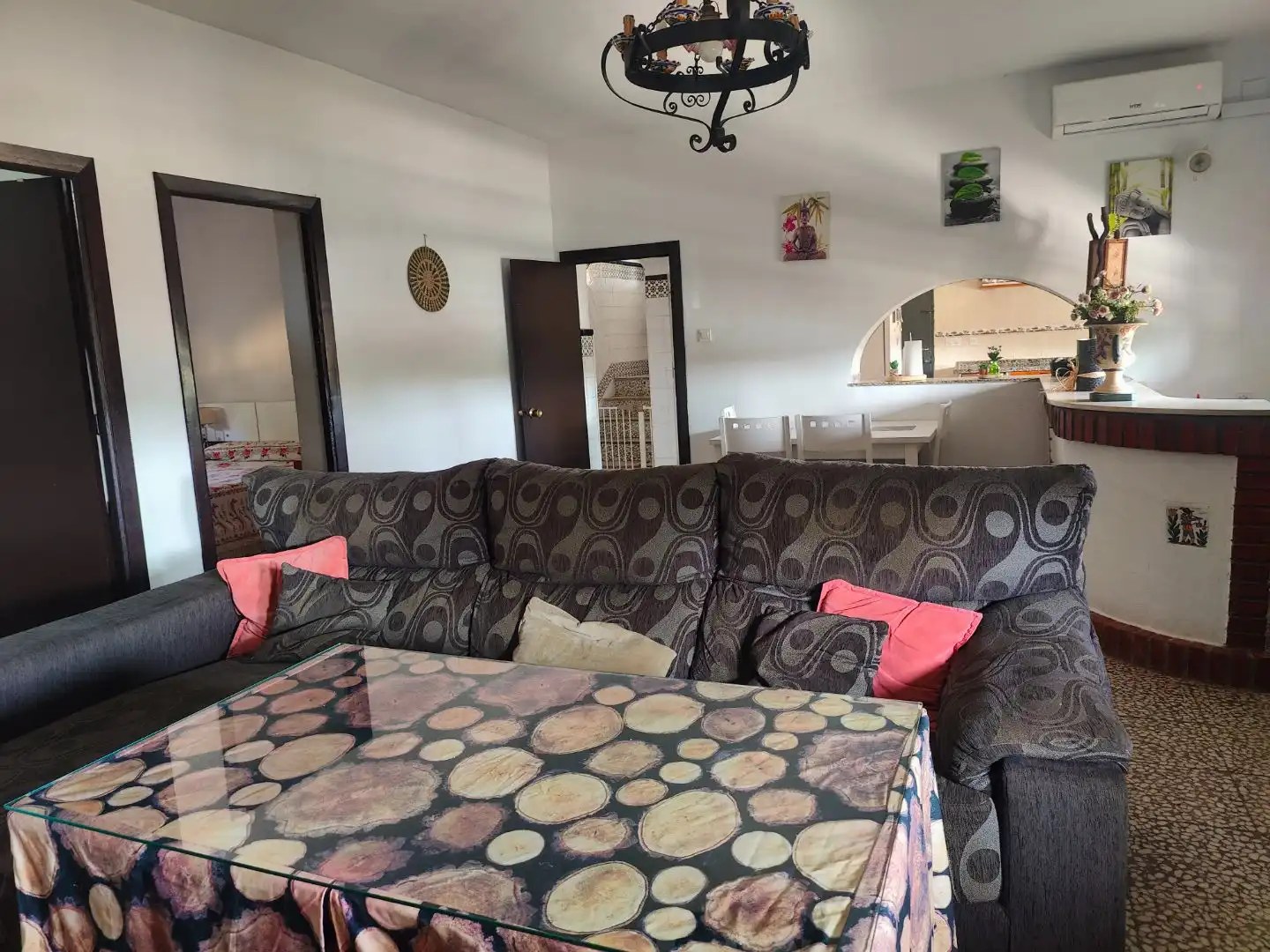 Sala d'estar de Finca rústica en venda en Beas amb Aire condicionat i Terrassa
