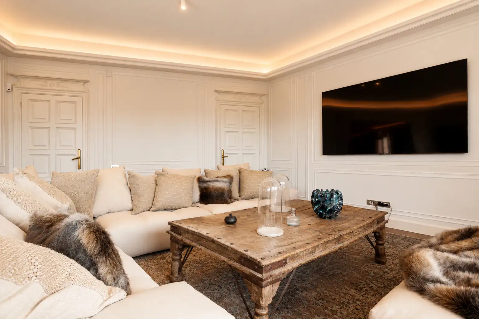 Sala de estar de Piso de alquiler en Barcelona con Aire acondicionado, Calefacción y Terraza