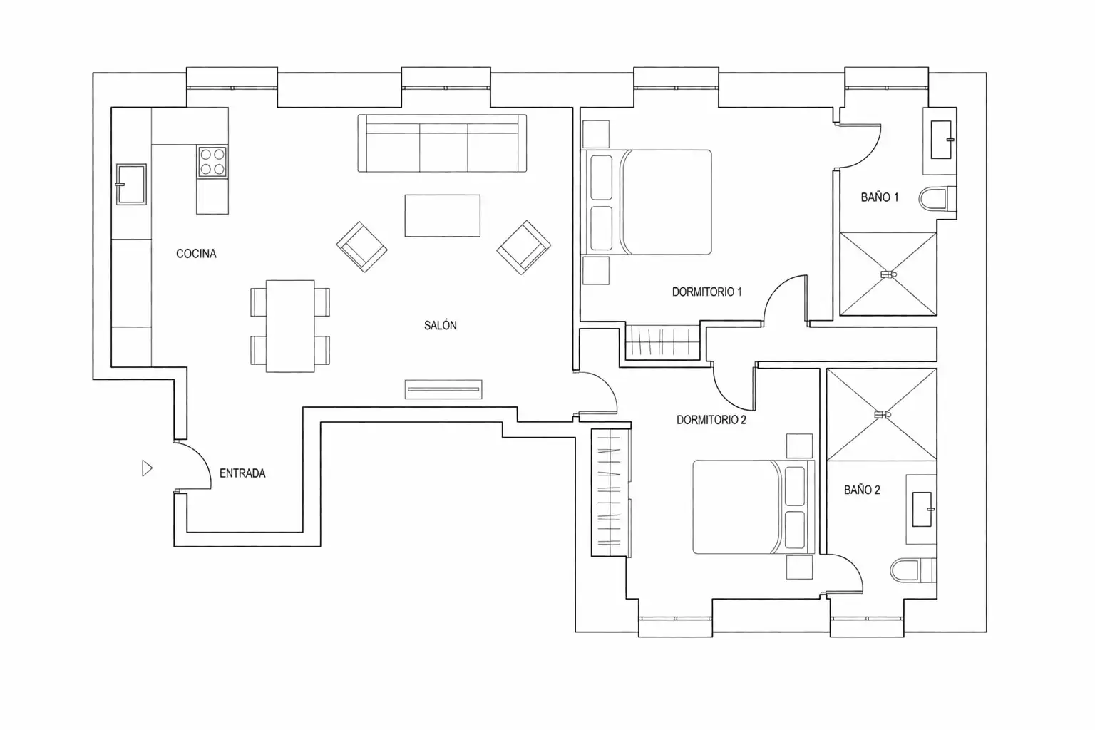 Apartament amb ascensor de lloguer a Plaza de Oriente, imagen 27
