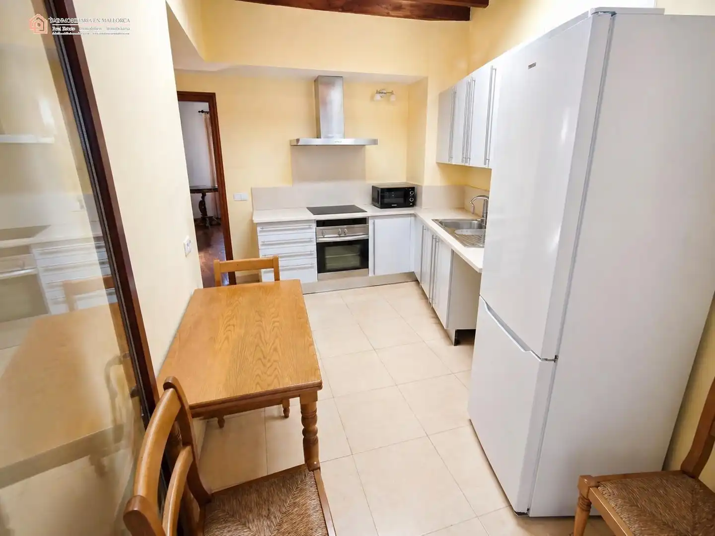 Küche von Wohnung zum Verkauf in  Palma de Mallorca mit Heizung, Parkett und Terrasse