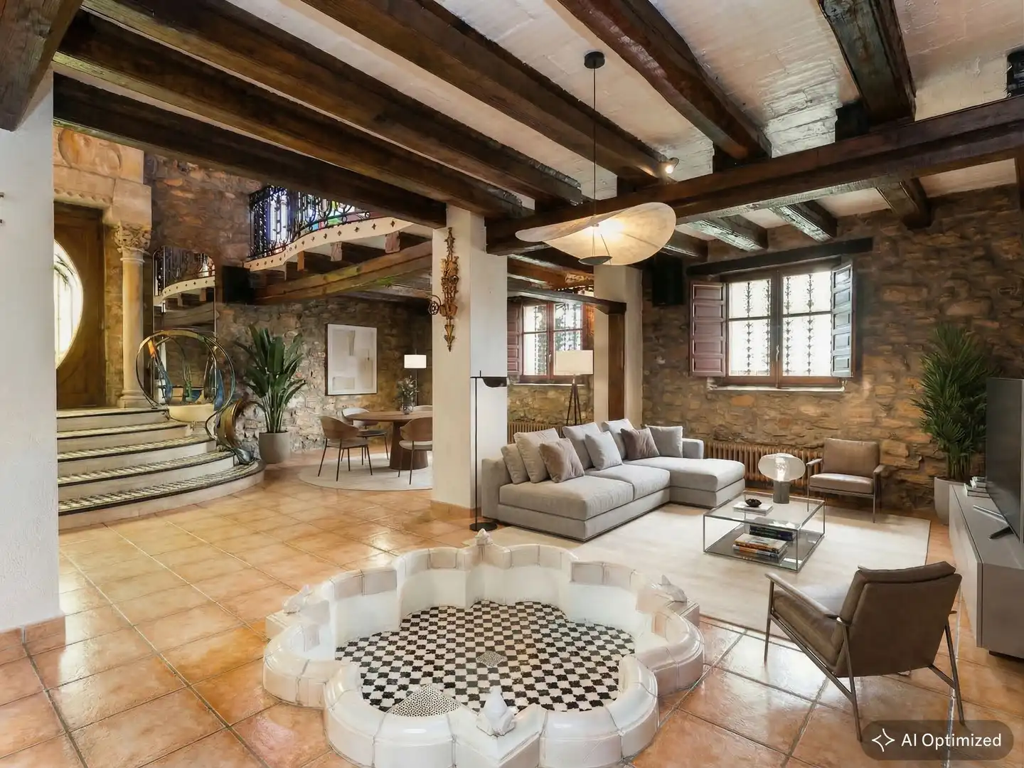 Sala d'estar de Casa o xalet en venda en Manresa amb Calefacció, Jardí privat i Terrassa