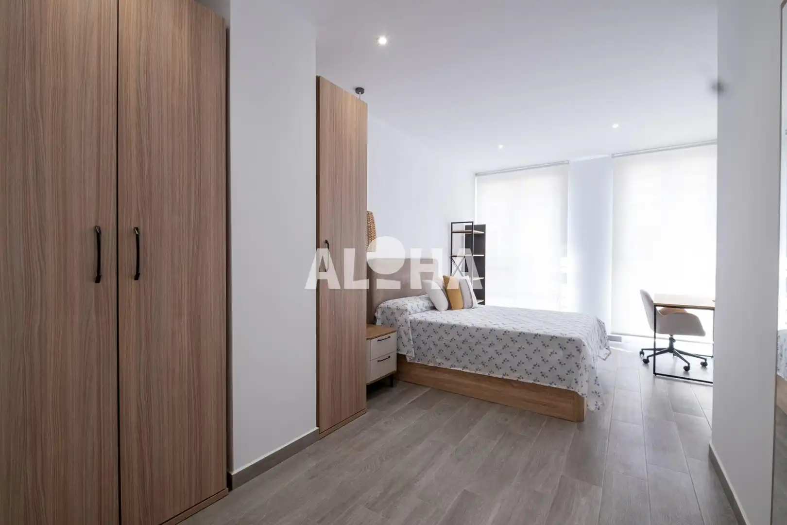 Bedroom of Apartments for rent in Moncada  with Air Conditioner, Terrace and Furnished