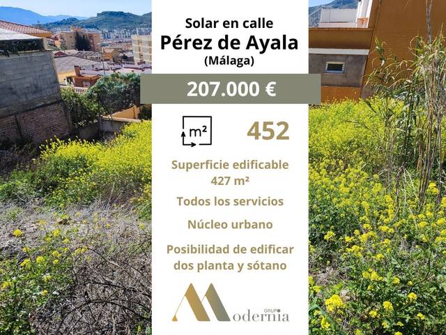 Terreno residencial en Venta en Calle Pérez de Ayala, 14 en Cortijo Bazán - Los Casinis - Los Cipreses