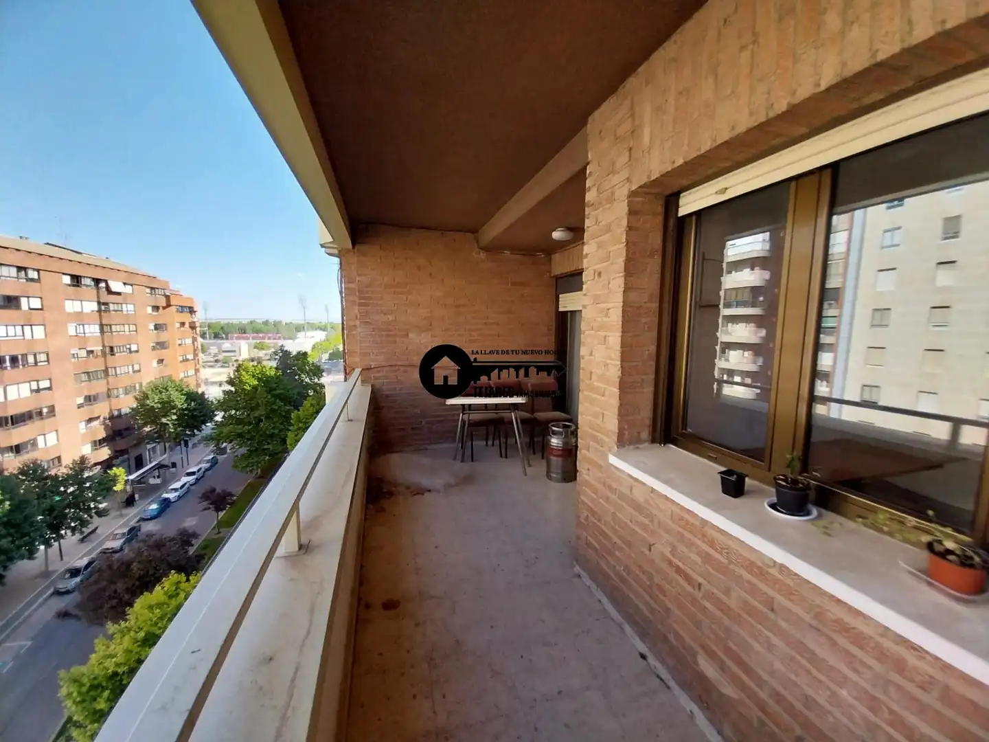 Terraza de Piso de alquiler en Albacete con Calefacción, Terraza y Balcón