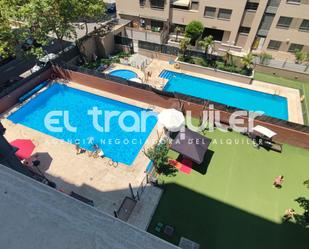 Swimming pool of Flat to rent in  Madrid Capital  with Air Conditioner, Parquet flooring and Swimming Pool